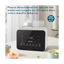 Chauffe biberon multifonction avec écran digital blanc