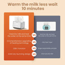 Chauffe biberon multifonction chauffe rapide avec fonction de stérilisation et contrôle précis de la température